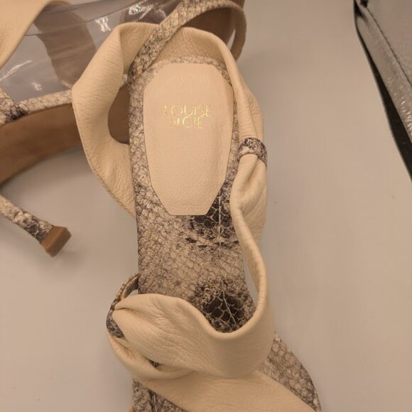 Louise Et Cie HETTY Ankle Strap Open Toe Fashion Heeled Sandals SZ 6.5 - Picture 9 of 10